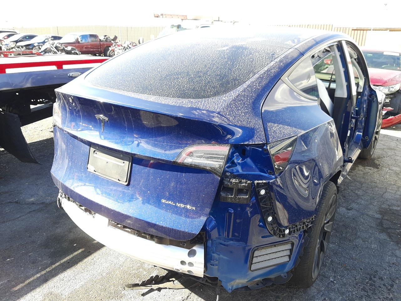 Photo 4 from auction – 2021 TESLA MODEL Y with VIN 5YJYGDEE5MF158223