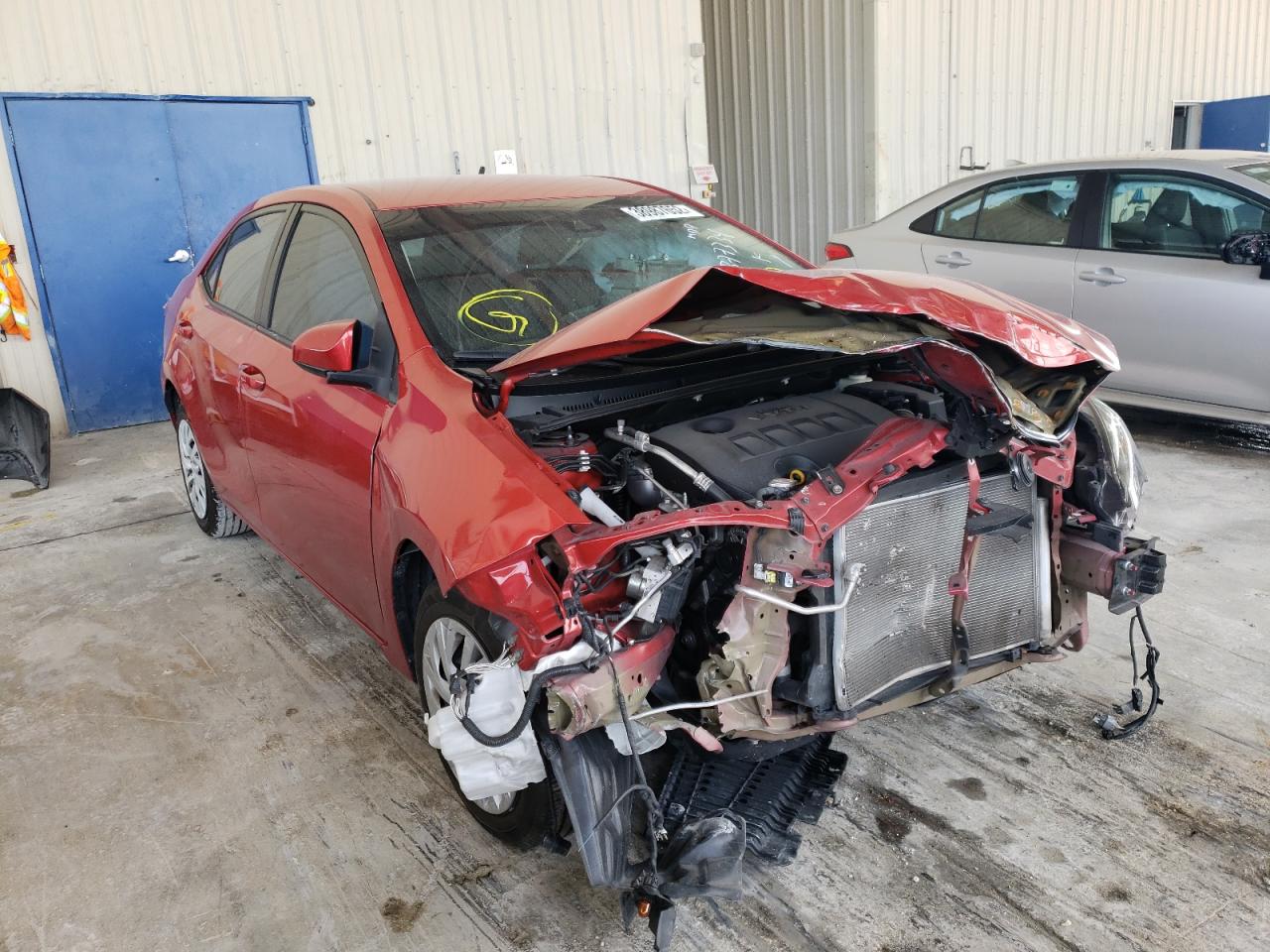 TOYOTA COROLLA L 2019 with VIN 5YFBURHE3KP877334 - Photo from auction