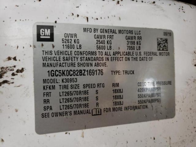 Photo 10 from auction – 2011 CHEVROLET SILVERADO with VIN 1GC5K0C82BZ169176