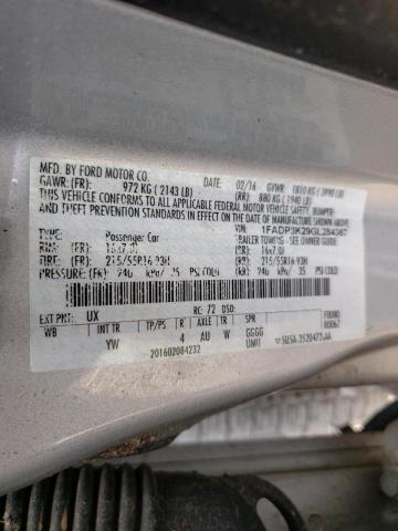 Photo 10 from auction – 2016 FORD FOCUS SE with VIN 1FADP3K29GL284367