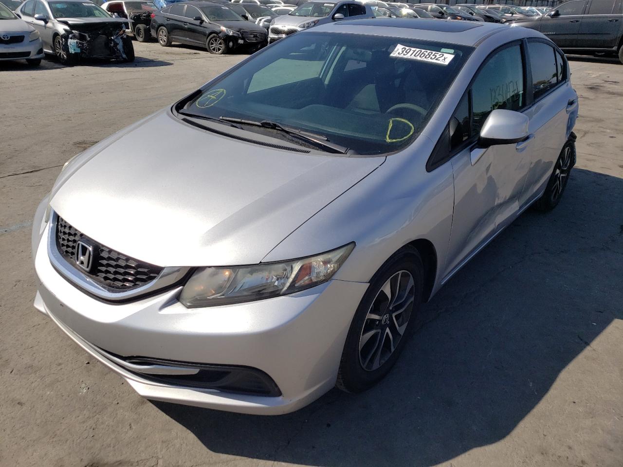 Photo 2 from auction – 2013 HONDA CIVIC EX with VIN 19XFB2F85DE247203