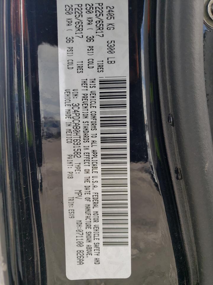 Photo 10 from auction – 2017 DODGE JOURNEY SE with VIN 3C4PDCAB0HT691582