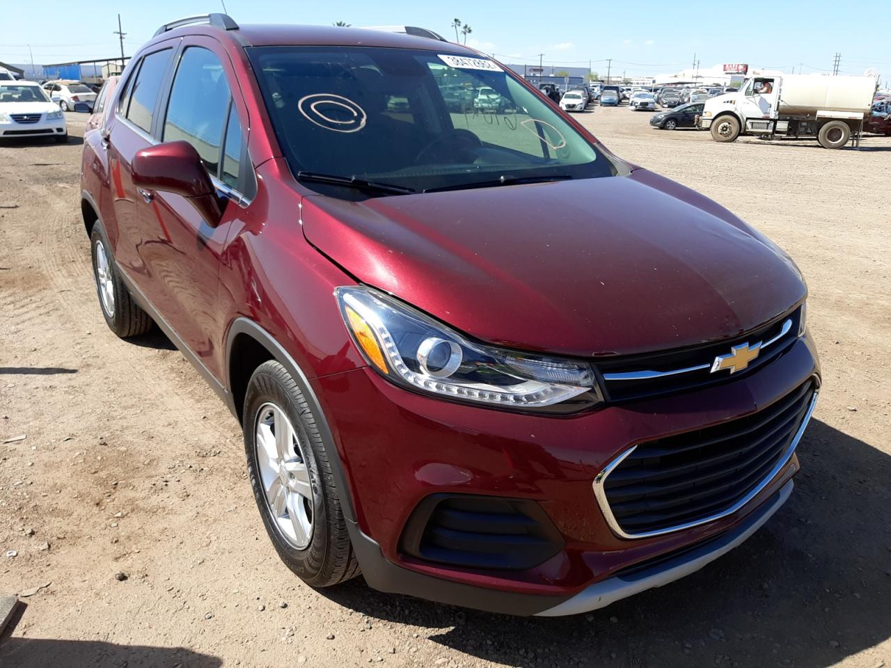CHEVROLET TRAX 1LT 2017 with VIN 3GNCJLSB1HL181545 - Photo from auction