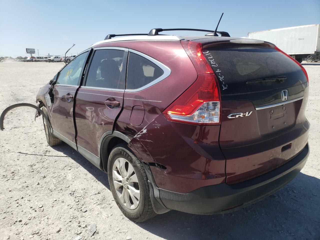 Photo 3 from auction – 2014 HONDA CR-V EXL with VIN 5J6RM3H72EL002007