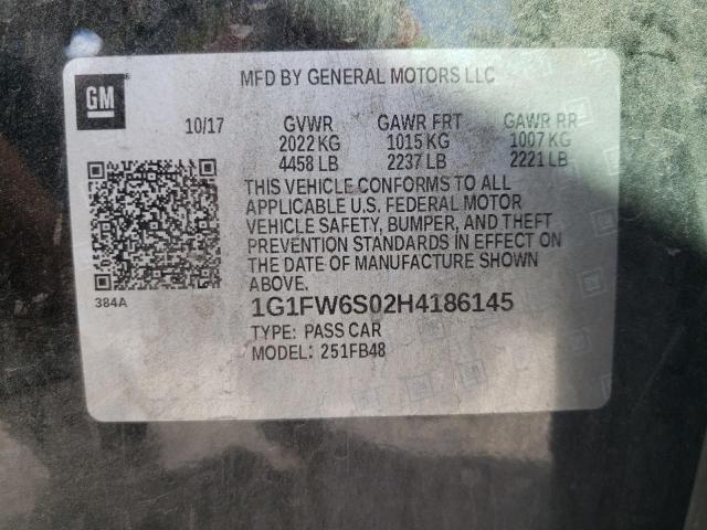 Photo 10 from auction – 2017 CHEVROLET BOLT EV LT with VIN 1G1FW6S02H4186145