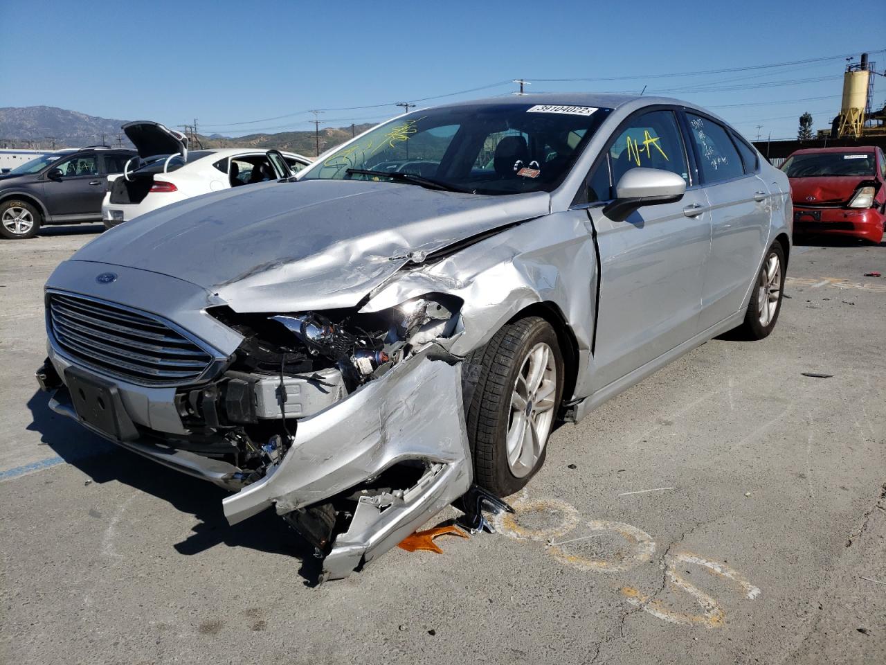 Photo 2 from auction – 2018 FORD FUSION SE with VIN 3FA6P0HD1JR268012