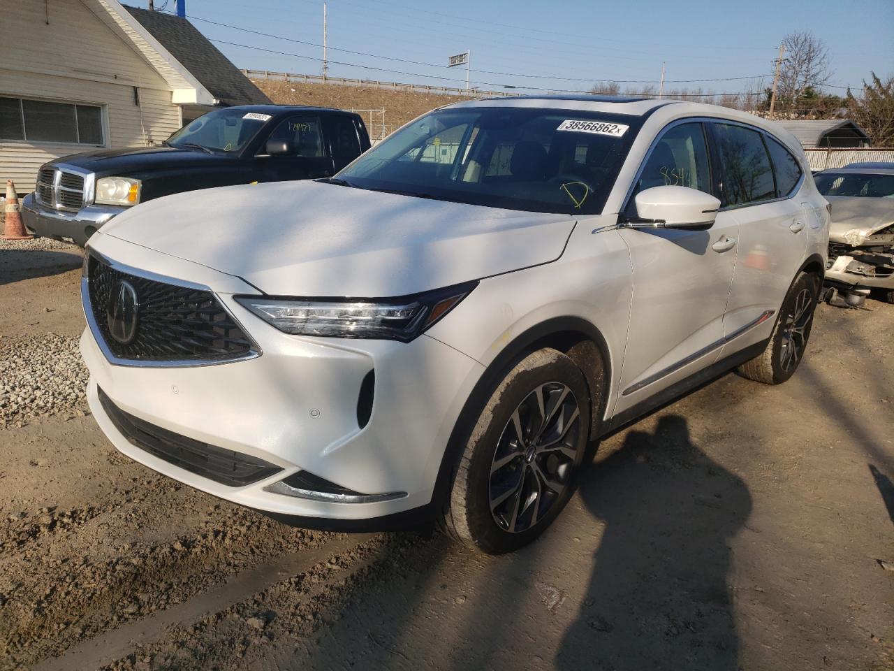 Photo 2 from auction – 2022 ACURA MDX TECHNO with VIN 5J8YE1H42NL009341