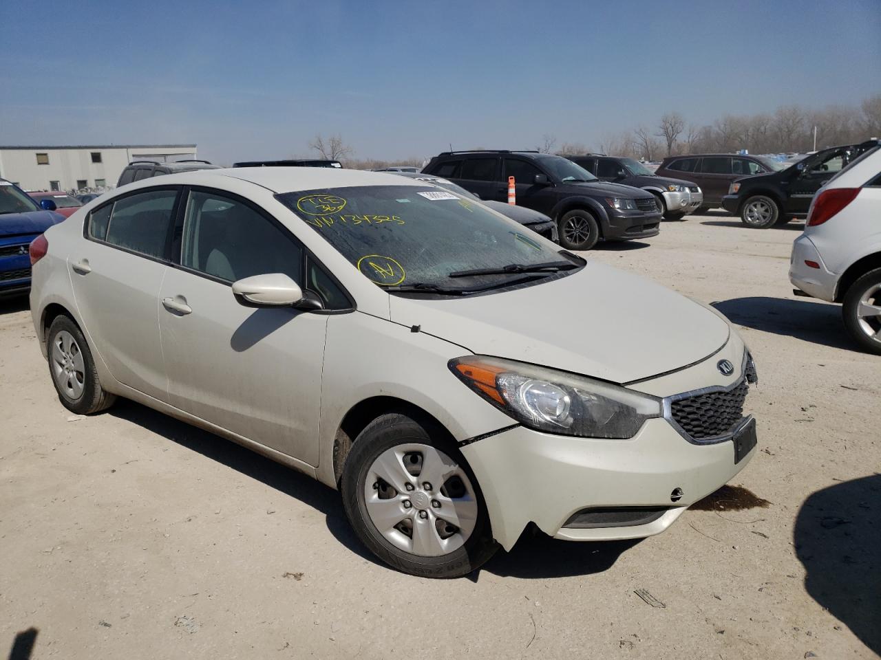 KIA FORTE LX 2014 with VIN KNAFK4A68E5134325 - Photo from auction