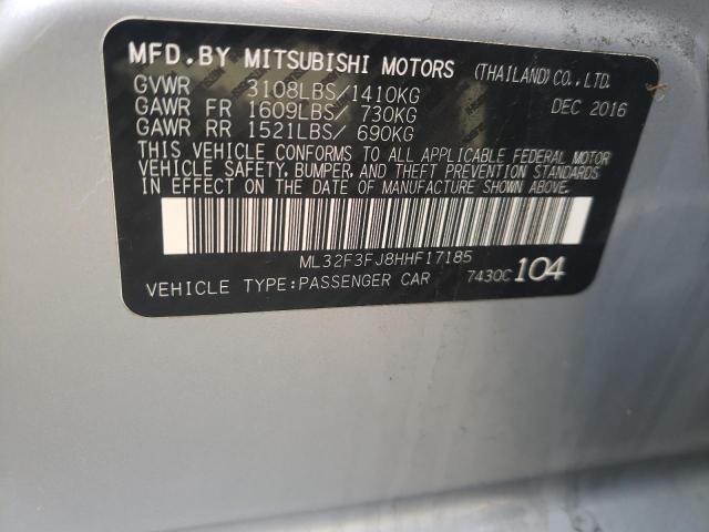 Photo 10 from auction – 2017 MITSUBISHI MIRAGE with VIN ML32F3FJ8HHF17185
