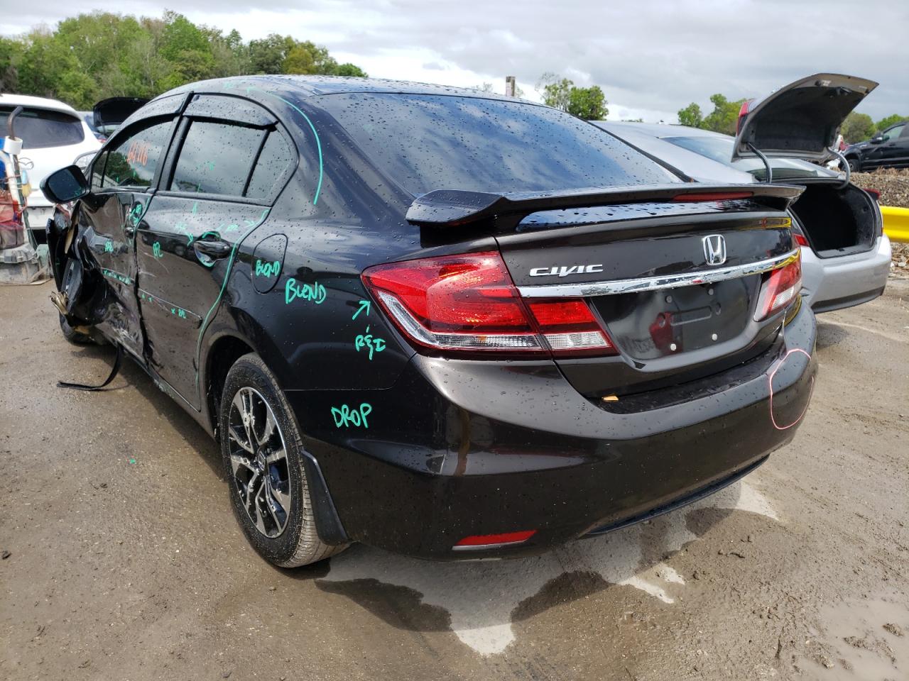 Photo 3 from auction – 2014 HONDA CIVIC EX with VIN 2HGFB2F82EH557624