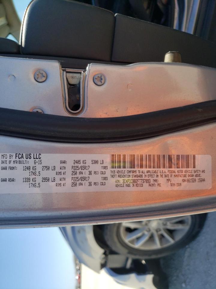 Photo 10 from auction – 2015 DODGE JOURNEY SX with VIN 3C4PDCBB2FT737893