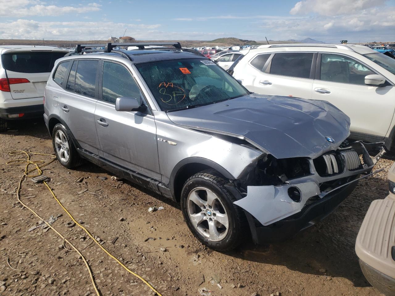 BMW X3 3.0SI 2007 with VIN WBXPC93457WF10267 - Photo from auction