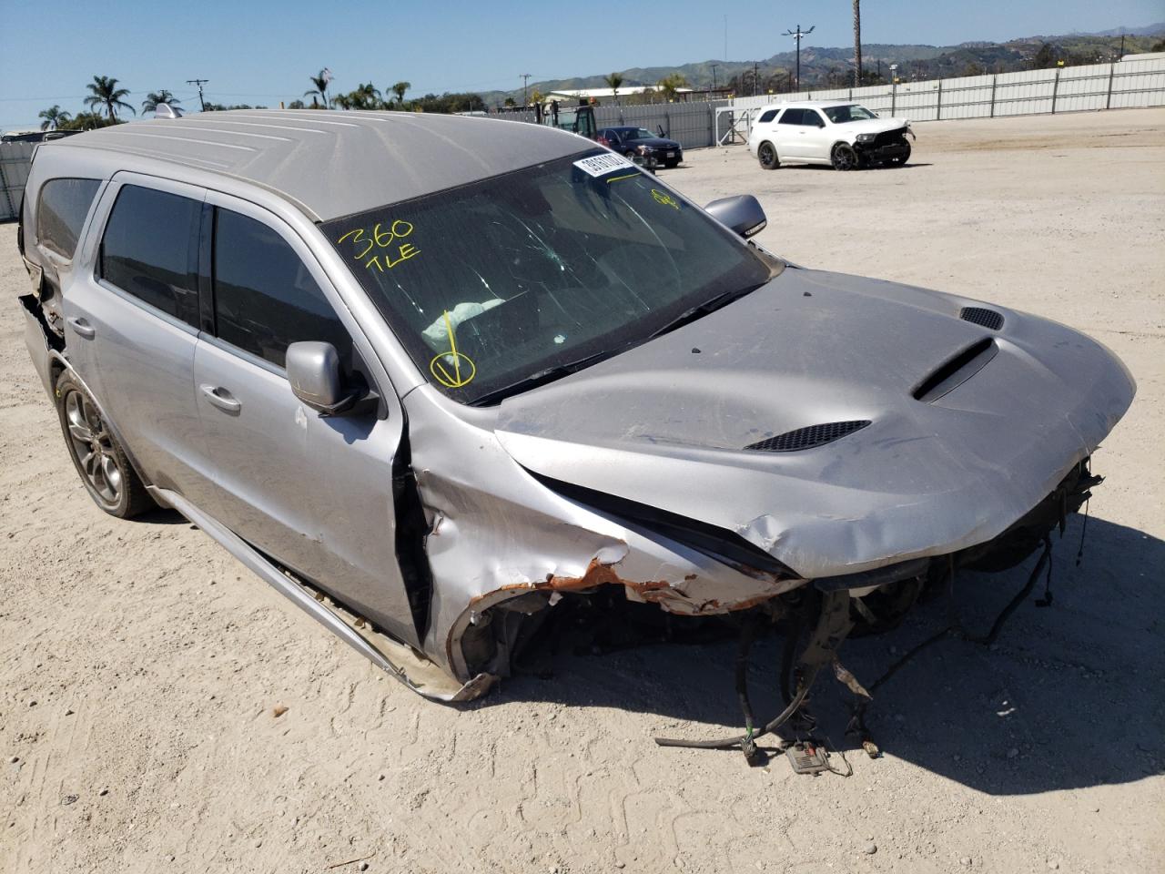 DODGE DURANGO R/ 2019 with VIN 1C4SDHCT7KC691417 - Photo from auction
