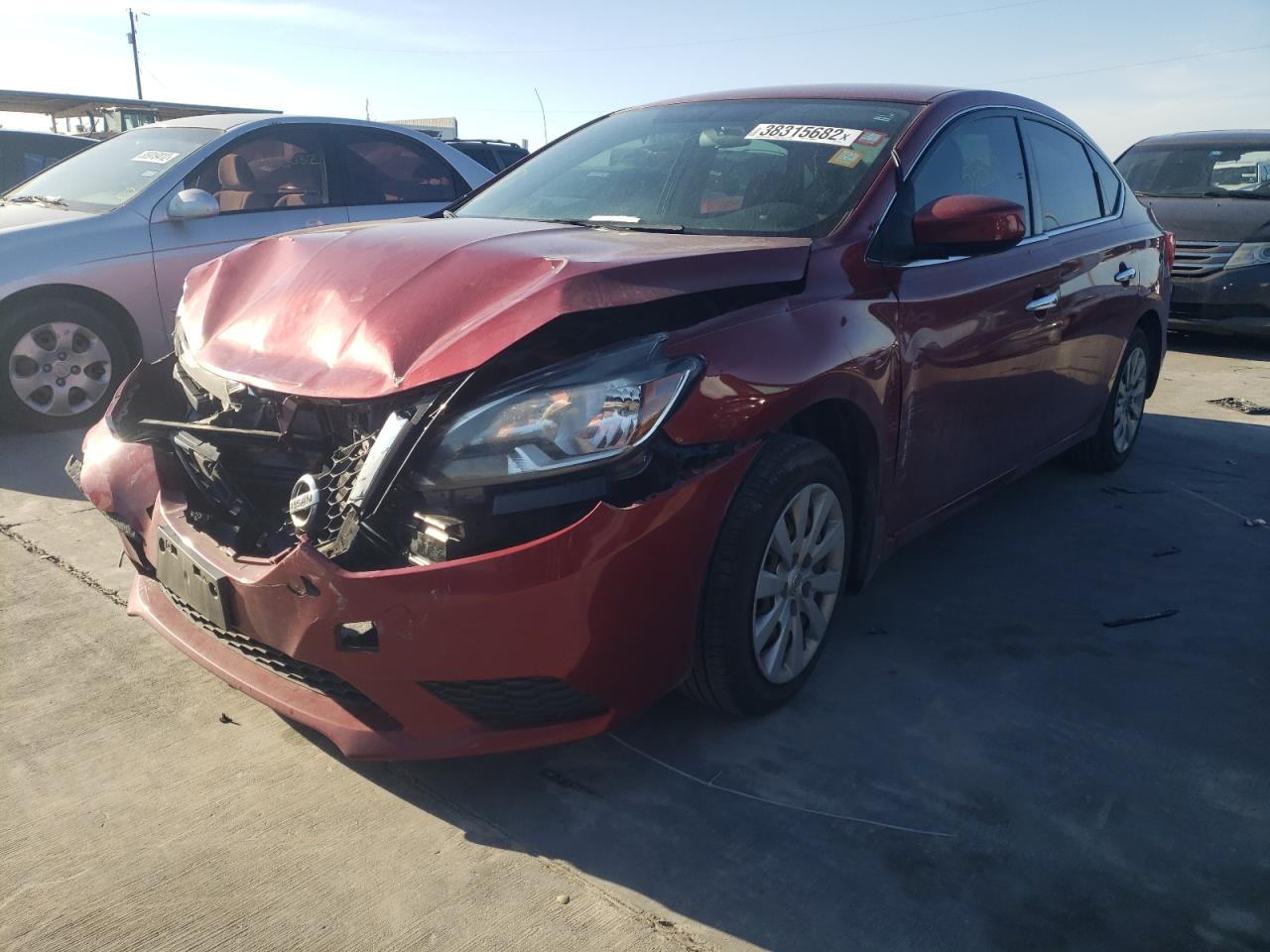 Photo 2 from auction – 2016 NISSAN SENTRA S with VIN 3N1AB7AP0GL676578