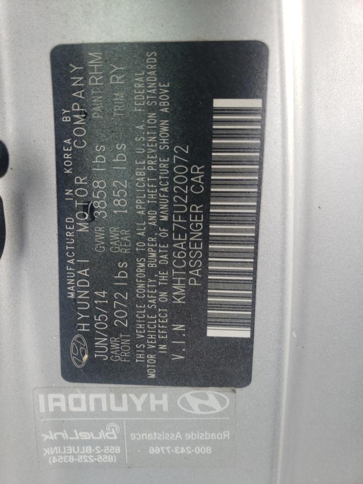 Photo 10 from auction – 2015 HYUNDAI VELOSTER T with VIN KMHTC6AE7FU220072