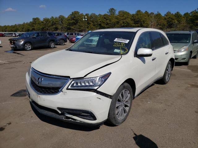 Photo 2 from auction – 2016 ACURA MDX TECHNO with VIN 5FRYD4H41GB035081