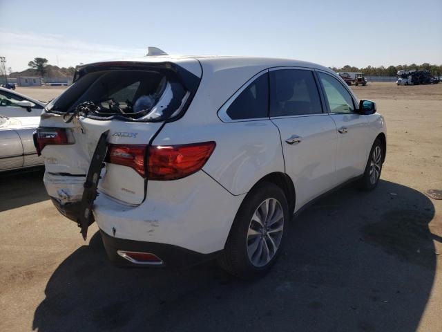 Photo 4 from auction – 2016 ACURA MDX TECHNO with VIN 5FRYD4H41GB035081