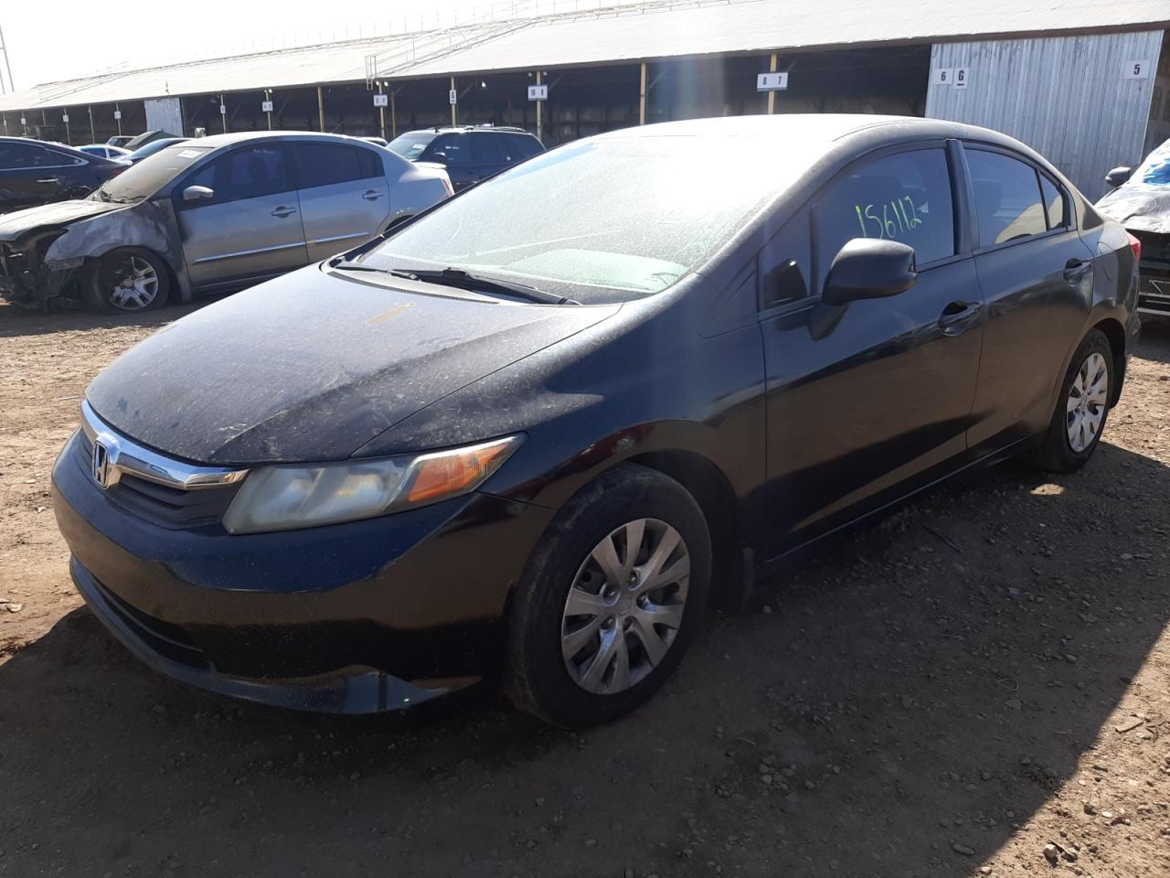 Photo 2 from auction – 2012 HONDA CIVIC LX with VIN 2HGFB2F53CH585323