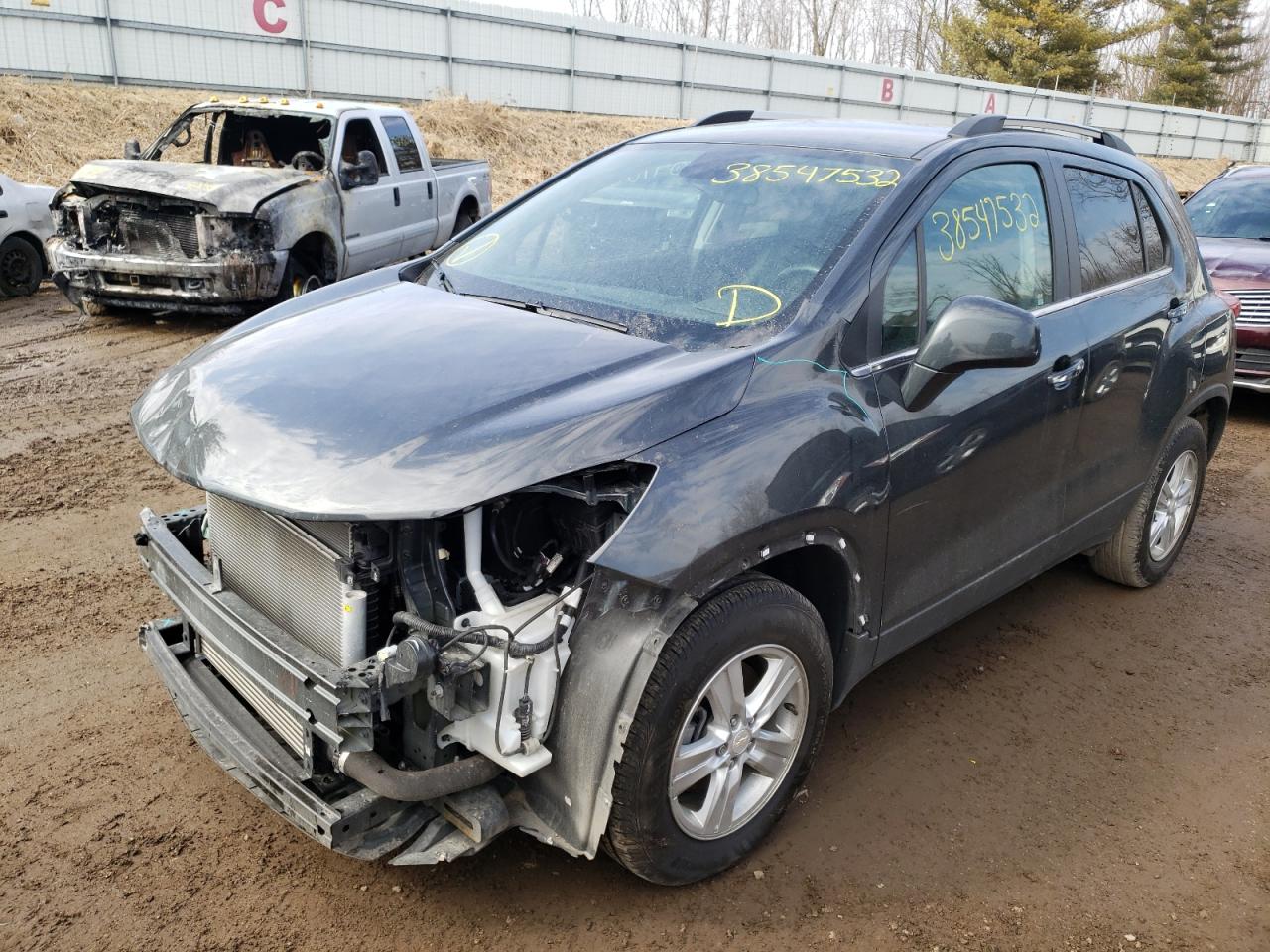 Photo 2 from auction – 2019 CHEVROLET TRAX 1LT with VIN 3GNCJLSB5KL203960