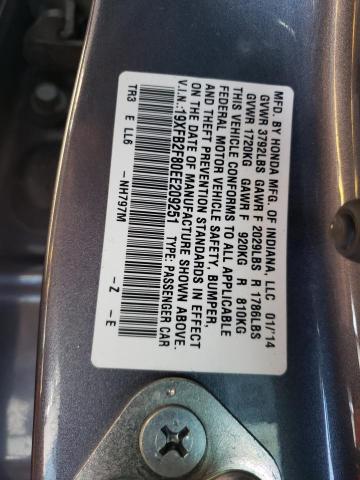 صورة رقم 10 من المزاد - 2014 HONDA CIVIC EX مع VIN 19XFB2F80EE209251