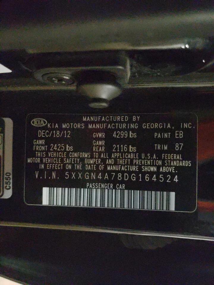 Photo 10 from auction – 2013 KIA OPTIMA EX with VIN 5XXGN4A78DG164524