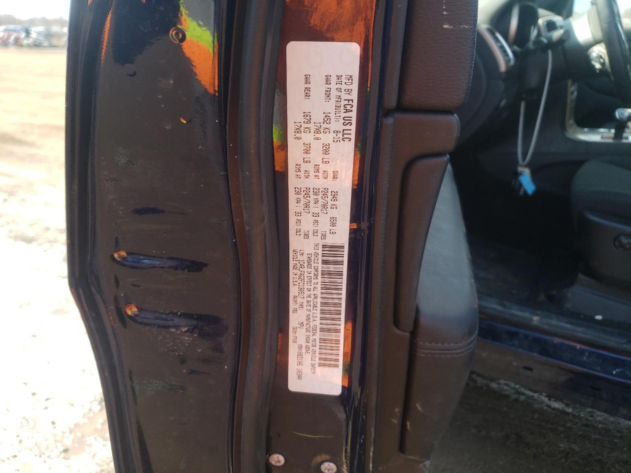 Photo 10 from auction – 2015 JEEP GRAND CHER with VIN 1C4RJFAG2FC130517