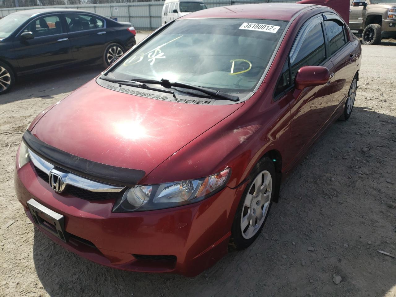 Photo 2 from auction – 2011 HONDA CIVIC LX with VIN 2HGFA1F51BH548198