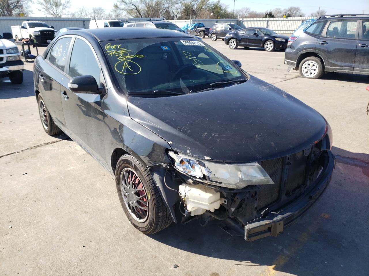 KIA FORTE EX 2010 with VIN KNAFU4A29A5862592 - Photo from auction