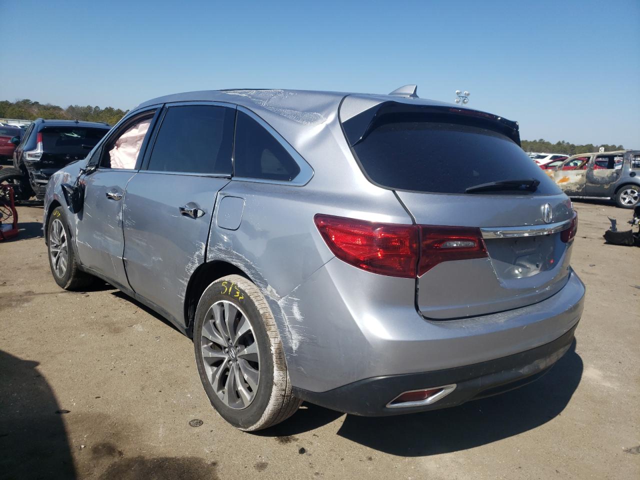 Photo 3 from auction – 2016 ACURA MDX TECHNO with VIN 5FRYD4H46GB035545