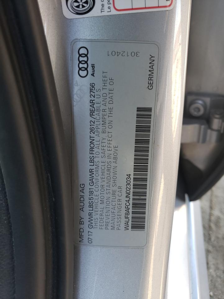 Photo 10 from auction – 2018 AUDI A6 PREMIUM with VIN WAUF8AFC4JN023034
