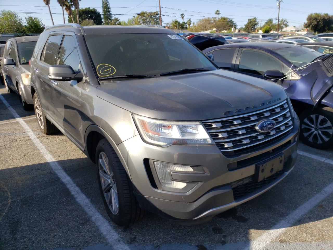 FORD EXPLORER L 2017 with VIN 1FM5K7F89HGB81247 - Photo from auction