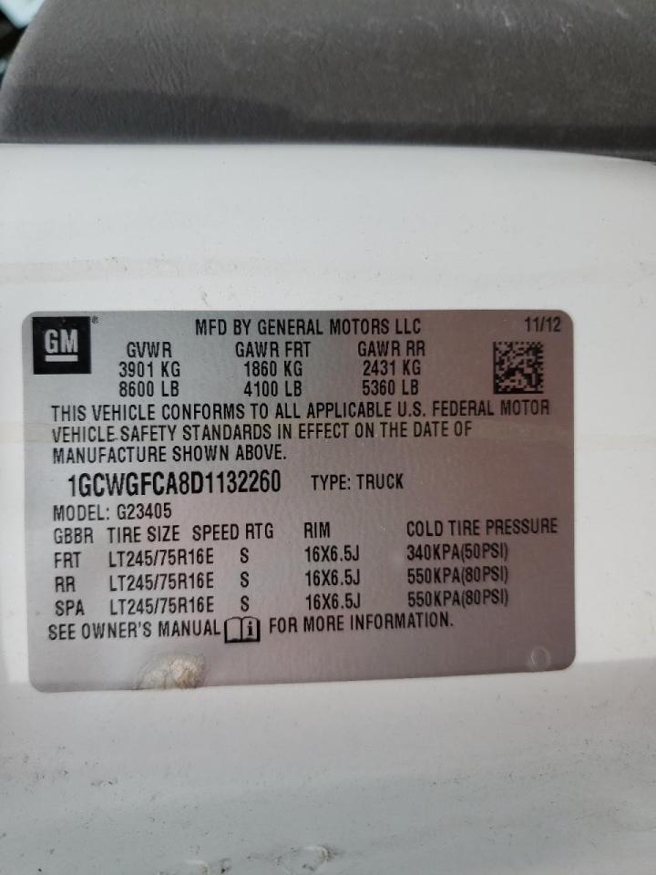 Photo 10 from auction – 2013 CHEVROLET EXPRESS G2 with VIN 1GCWGFCA8D1132260