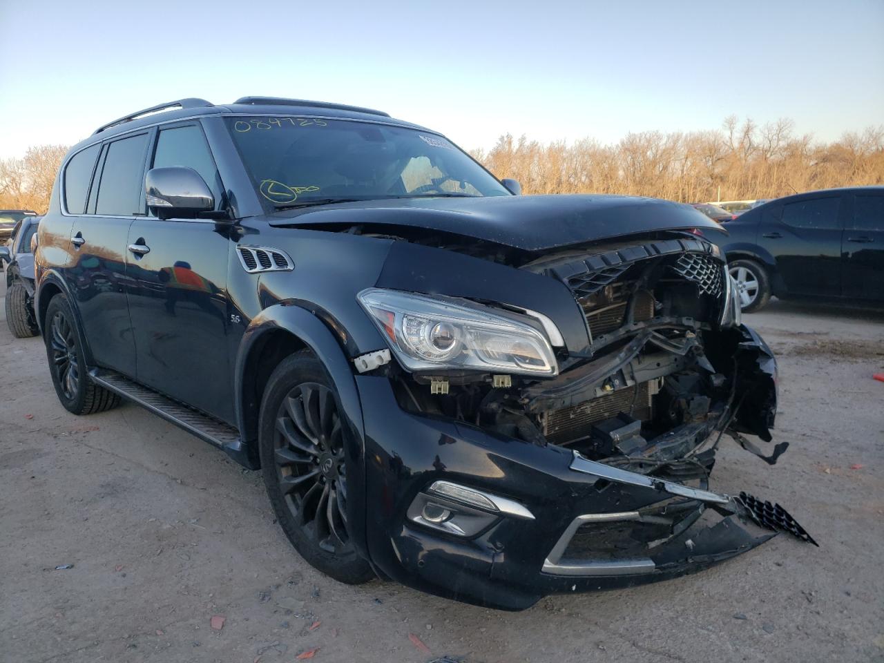 INFINITI QX80 2015 with VIN JN8AZ2NE7F9084725 - Photo from auction