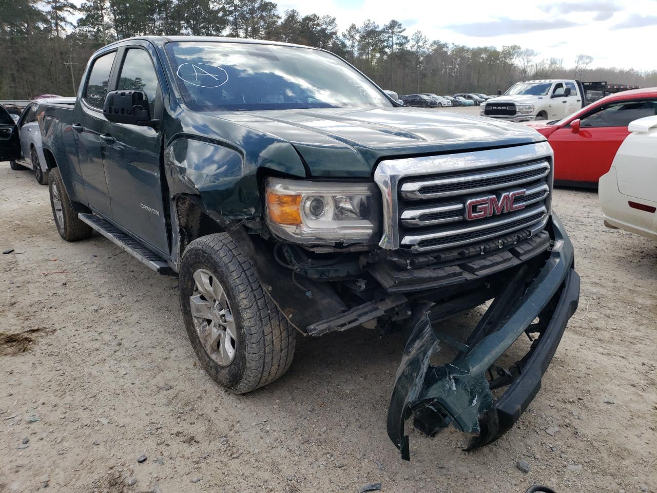GMC CANYON SLE 2015 with VIN 1GTG5BE38F1124356 - Photo from auction