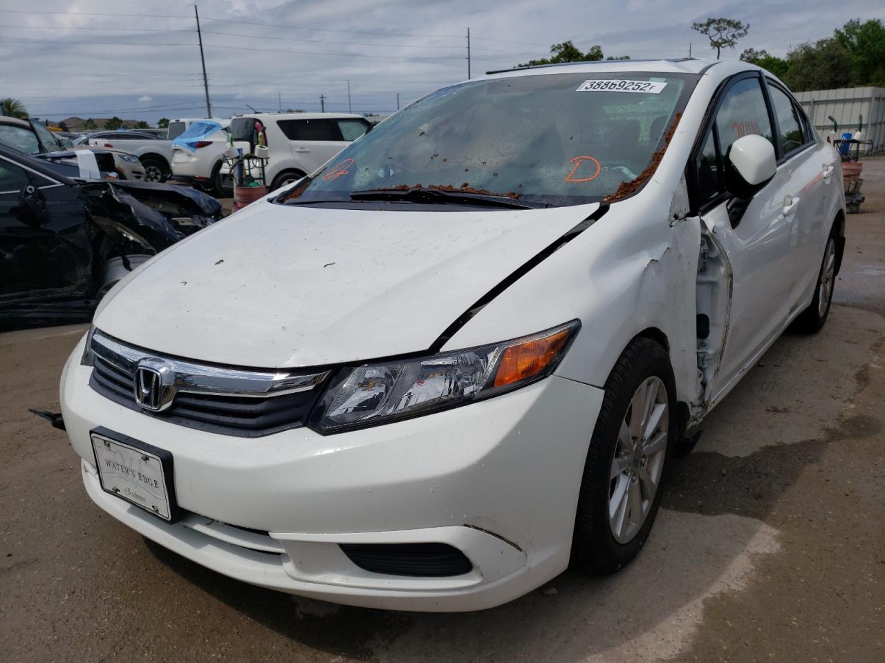 Photo 2 from auction – 2012 HONDA CIVIC EX with VIN 19XFB2F84CE019059