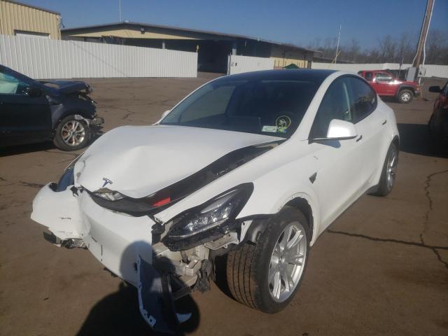 Photo 2 from auction – 2021 TESLA MODEL Y with VIN 5YJYGDEE2MF078149