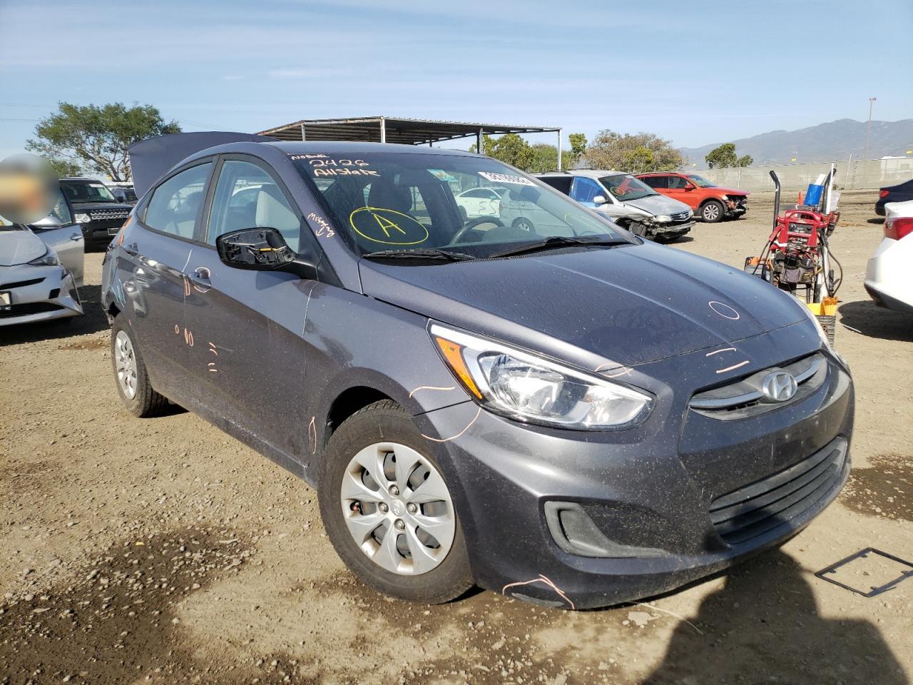 HYUNDAI ACCENT SE 2017 with VIN KMHCT4AE8HU274634 - Photo from auction