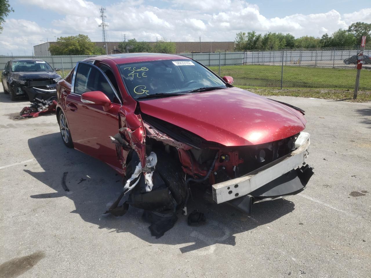 LEXUS IS 250 2013 with VIN JTHBF5C2XD5189765 - Photo from auction