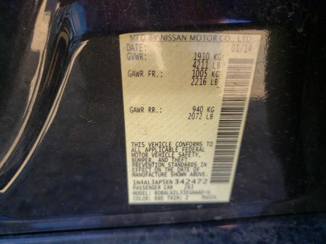 Photo 10 from auction – 2014 NISSAN ALTIMA 2.5 with VIN 1N4AL3AP5EN342472