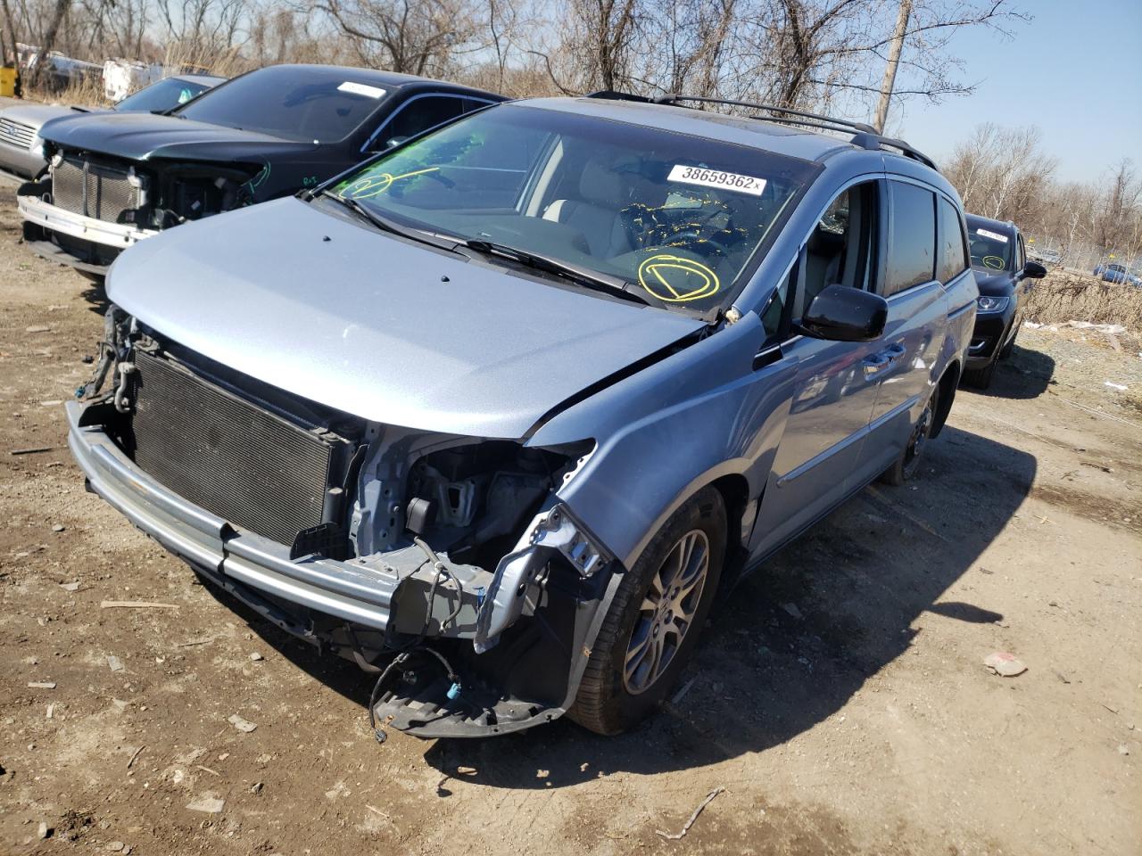 Photo 2 from auction – 2011 HONDA ODYSSEY EX with VIN 5FNRL5H62BB019075