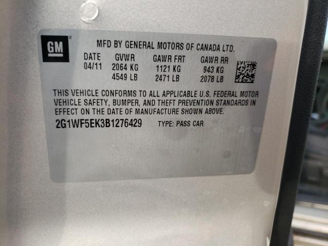 Photo 10 from auction – 2011 CHEVROLET IMPALA LS with VIN 2G1WF5EK3B1276429