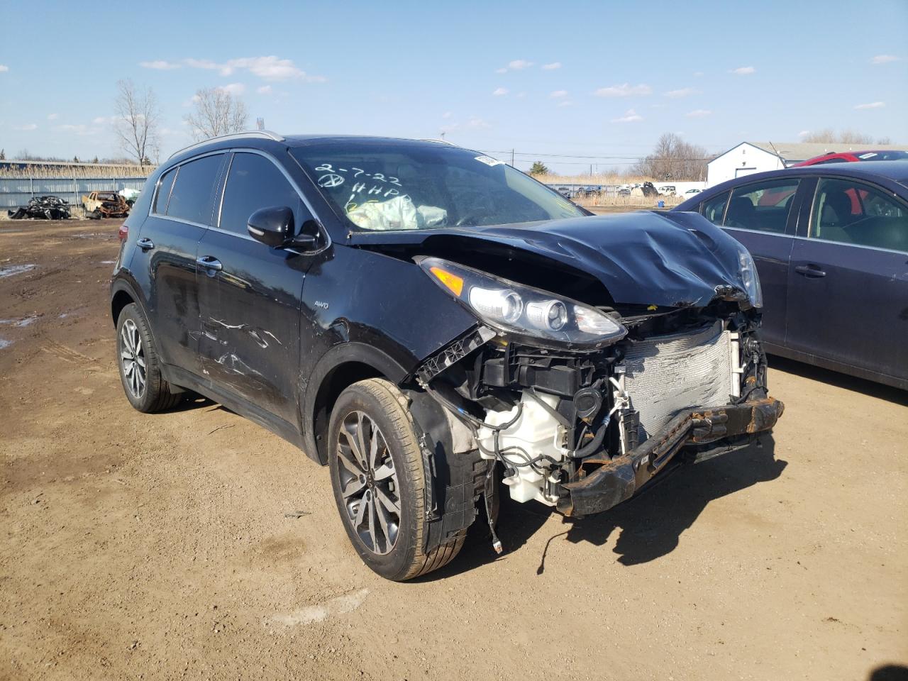 KIA SPORTAGE E 2017 with VIN KNDPNCAC7H7042629 - Photo from auction