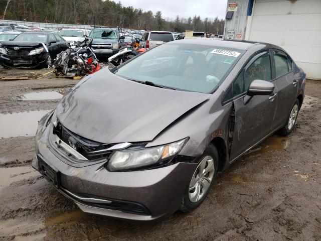 Photo 2 from auction – 2015 HONDA CIVIC LX with VIN 19XFB2F59FE240487