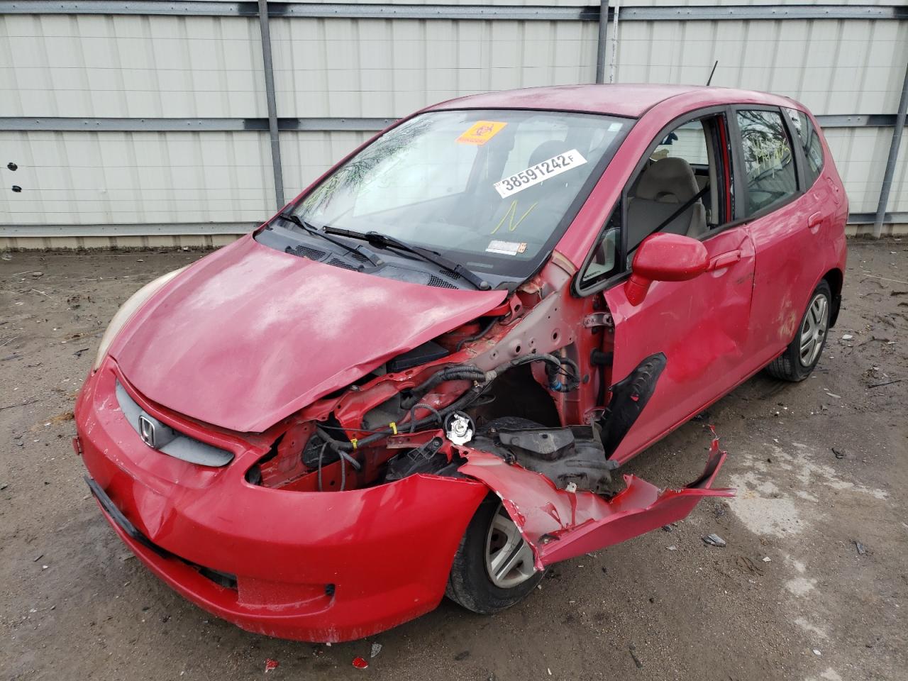 Photo 2 from auction – 2007 HONDA FIT with VIN JHMGD384X7S007319