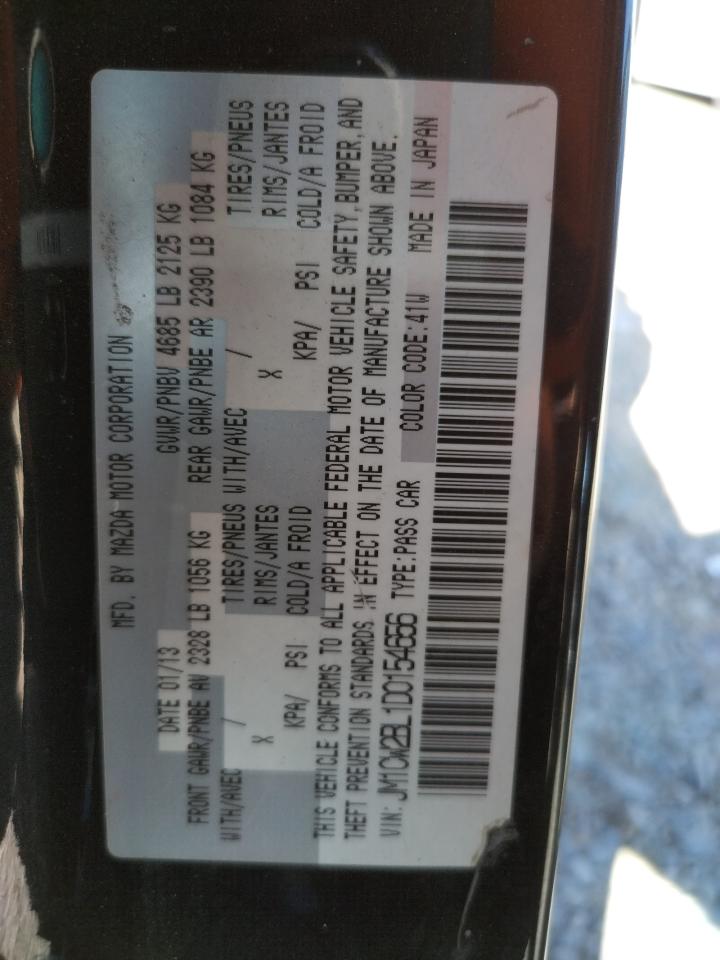 Photo 10 from auction – 2013 MAZDA 5 with VIN JM1CW2BL1D0154656
