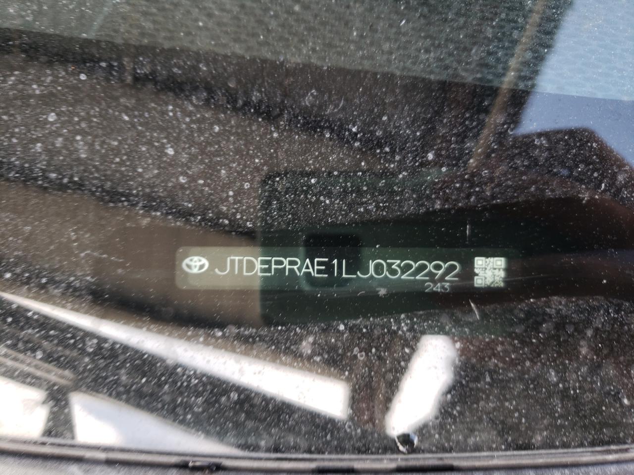 Photo 10 from auction – 2020 TOYOTA COROLLA LE with VIN JTDEPRAE1LJ032292