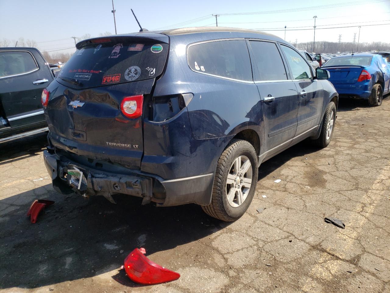 Photo 4 from auction – 2011 CHEVROLET TRAVERSE L with VIN 1GNKRGED8BJ129322