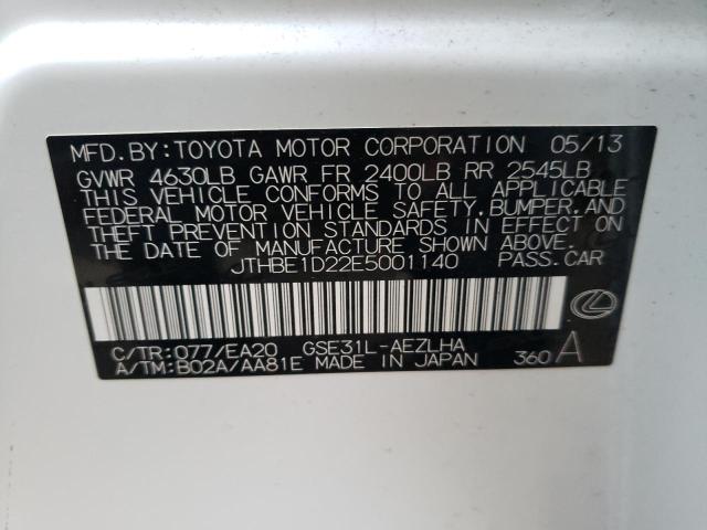 Photo 10 from auction – 2014 LEXUS IS 350 with VIN JTHBE1D22E5001140