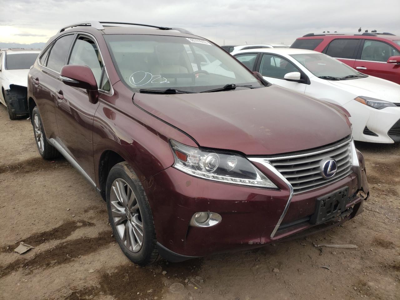 LEXUS RX 450 2013 with VIN JTJBC1BA4D2445022 - Photo from auction