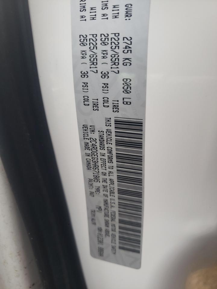 Photo 10 from auction – 2017 DODGE GRAND CARA with VIN 2C4RDGEG3HR671805